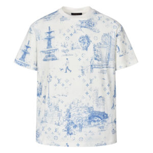 루이비통 【잔디집2】 모노그램 시티 워크 프린트 반팔 티셔츠（세븐）