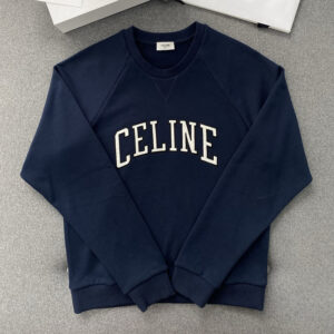 셀린느 【TJ공장】 로고 레귤러 맨투맨 스웨트셔츠 코튼 플리스 (터보)