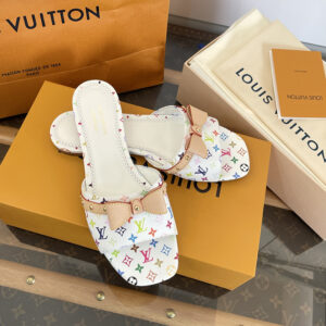 루이비통 x TM 6AM 플랫 뮬 멀티 모노그램