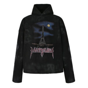 발렌시아가 【잔디집2】 파리 문 크링클 후디（세븐）