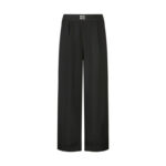 미우미우 【잔디집2】 로고 밴딩 와이드 팬츠（세븐）