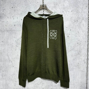 로에베 【사슬공장】 아나그램 후드 니트 울