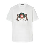 루이비통 【잔디집2】 올 레디 엠브로이더드 코튼 반팔 티셔츠（세븐）