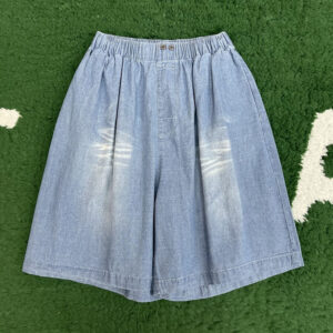 아크네 【잔디집】 리넨 코튼 워싱 밴딩 숏 팬츠（레어）