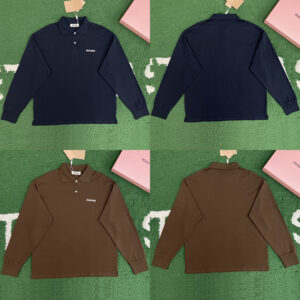 미우미우 【잔디집】 저지 피케 폴로 셔츠（레어）