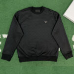 프라다 【잔디집】 트라이앵글 로고 스웨트셔츠 맨투맨 테크니컬 코튼 （레어）