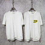 톰브라운 【사슬공장】 백삼선 스트라이프 반팔 티셔츠