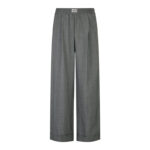 미우미우 【잔디집2】 로고 밴딩 와이드 팬츠（세븐）