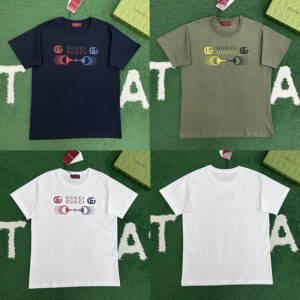 구찌 【잔디집】 프린팅 코튼 저지 티셔츠（레어）