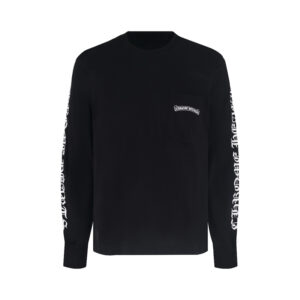 크롬하츠 【잔디집2】 스크롤 로고 롱슬리브 티셔츠 （세븐）