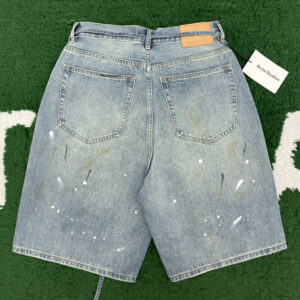 아크네 [잔디집] 블루 데님 루즈 핏 반바지