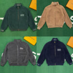 루이비통 【잔디집】 플리스 레더 패치 블루종 (레어)