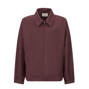 미우미우 【잔디집2】 모헤어 블루종 자켓（세븐）