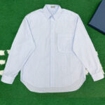 디올 【잔디집】 Couture 자수 스트라이프 셔츠（레어）