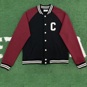 셀린느 【잔디집】 백로고 코튼 테디 자켓（레어）