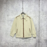 미우미우 [사슬집] 자카드 블루종 캔버스 재킷