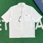 디올 [잔디집] x 팔리 반소매 지퍼 셔츠