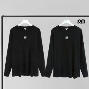 로에베 【YD공장】 아나그램 롱 슬리브 오버사이즈 티셔츠