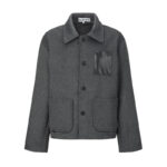 로에베 【잔디집2】 워크웨어 울 캐시미어 자켓（세븐）