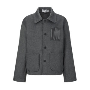 로에베 【잔디집2】 워크웨어 울 캐시미어 자켓（세븐）