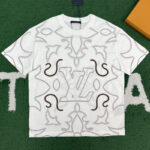 루이비통 【잔디집】 LV 아라베스크 반팔 티셔츠 엠브로이더드 （레어）