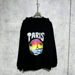 발렌시아가 【사슬공장】 파리 라운드 후디 트로피컬