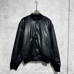 발렌시아가 【사슬공장】 파리스 봄버 레더 자켓