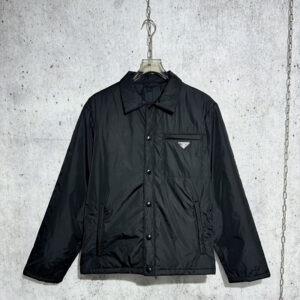 프라다 【사슬공장】 트라이앵글 셔츠 자켓 로고 리나일론