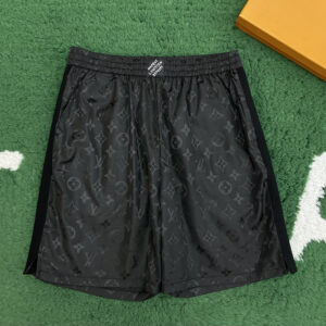 루이비통 【잔디집】 모노그램 무아레 자카드 실크 숏 팬츠（레어）