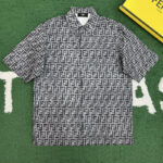 펜디 【잔디집】 FF 자카드 데님 숏 셔츠（레어）