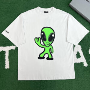 발렌시아가 【잔디집】 하이 데어 + 드리플리 슬리브리스 티셔츠 (레어)