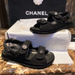 샤넬 [TJ공장] 페브릭 벨크로 샌들