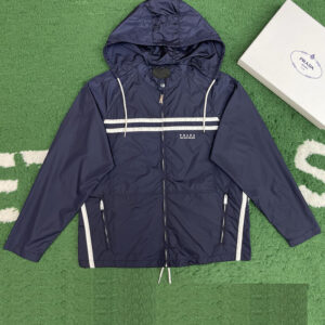 프라다 【잔디집】 리나일론 로고 자켓（레어）