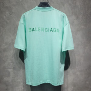 발렌시아가 [ONE공장] 로고 자수 반팔 티셔츠 민트