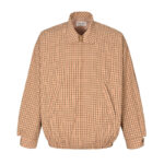 미우미우 [잔디집2] 체크 블루종 자켓 캔버스