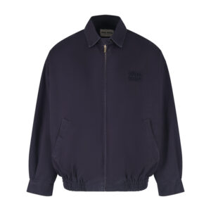 미우미우 【잔디집2】 개버딘 블루종 자켓（세븐）