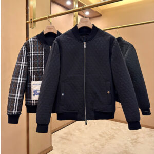 버버리 나일론 퀼팅 봄버 자켓