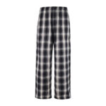 발렌시아가 【잔디집2】 체크 와이드 양면 팬츠（세븐）