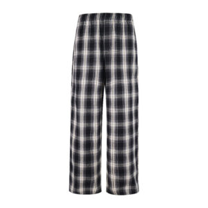 발렌시아가 【잔디집2】 체크 와이드 양면 팬츠（세븐）