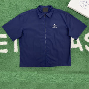 프라다 [잔디집] 숏 슬리브 코튼 기능성 셔츠