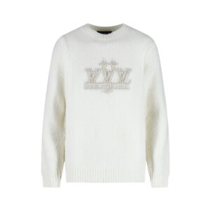 루이비통 【잔디집2】 LV버스 유나이티드 엠벨리시드 실크 풀오버 니트（세븐）