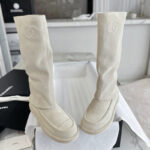 샤넬 【Happy】 25c CC로고 스웨이드 롱 부츠（터보）