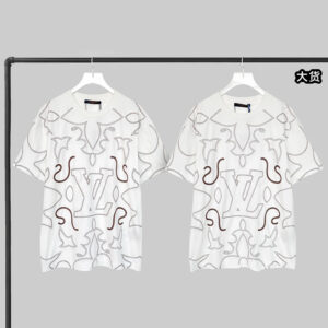 루이비통 【YD공장】 LV 아라베스크 반팔 티셔츠 자수