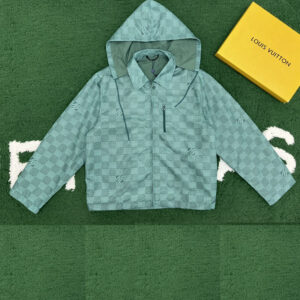루이비통 [잔디집] 다미에 나일론 윈드브레이커 후디드