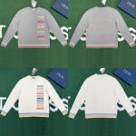 디올 【잔디집】 멀티 로고 인타르시아 울 캐시미어 스웨터 니트 (레어)