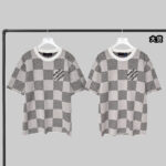 루이비통 【YD공장】 MLVD 반팔 티셔츠 다미에 자카드