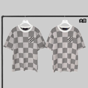 루이비통 【YD공장】 MLVD 반팔 티셔츠 다미에 자카드