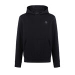 몽클레어 【잔디집2】 블랙 로고 패치 코튼 후디 （세븐）