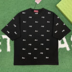 구찌 [잔디집] 하우스 코드 자수 코튼 저지 티셔츠