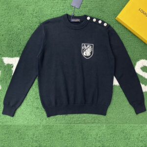 루이비통 [잔디집] 마린 크루넥 엠브로이더드 코튼 블렌드